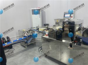 寧波廖老板酥餅機生產線已調試完畢，已投入生產